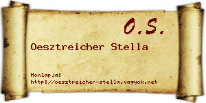 Oesztreicher Stella névjegykártya